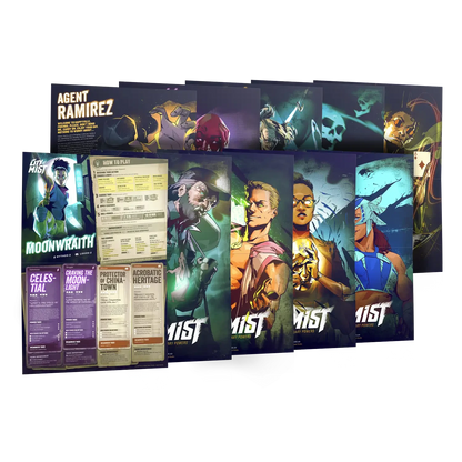 Character Folio Pack 2 — 10 City of Mist Pregen Character Folios