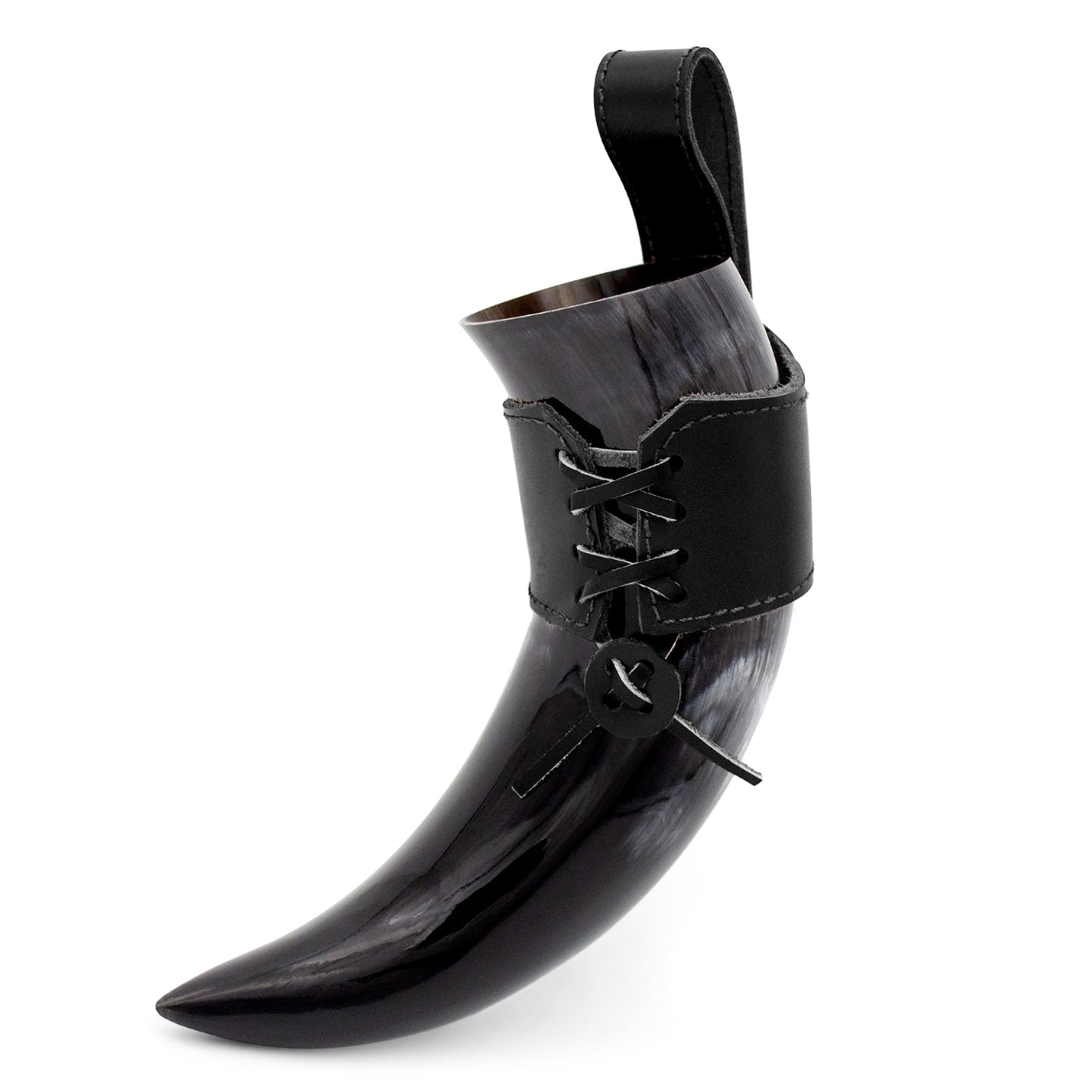Viking Drinking Horn with Leather Holster – The Journeyman