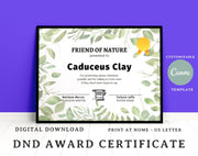 Character Award Certificates (5e)