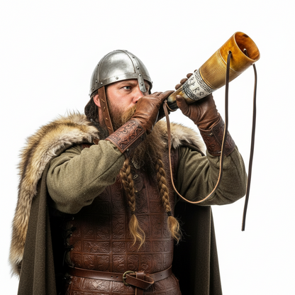 Viking War Horn – Handcrafted Natural Battle Horn for LARP & Reenactment