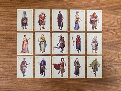 NPC Booster Set 1 | 18 Illustrated RPG Character Cards for D&D & Tabletop Games