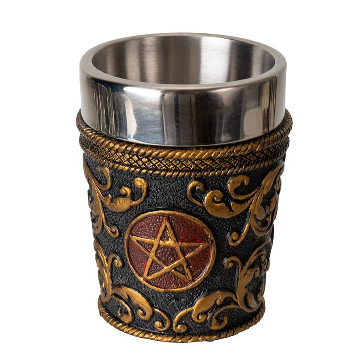 Baphomet Shot Glass – Wiccan Occult Drinkware | Little Shop of Magic