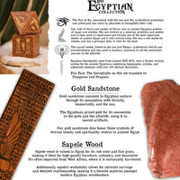 Egyptian Gold Sandstone Stone Dice Set - Dice Around the World Collection