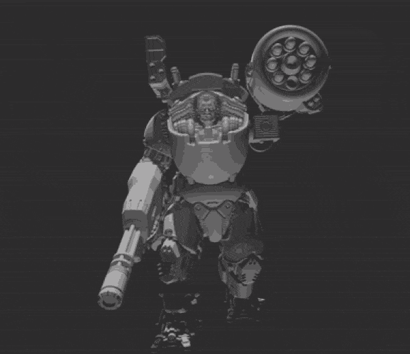 Sci-Fi Mech / Mecha Hardsuit 50mm Power Armor - Set of 4 with Multiple Accessories