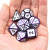 Dark Blue/Purple Electrophoresis Powder with White Dice Metal Set