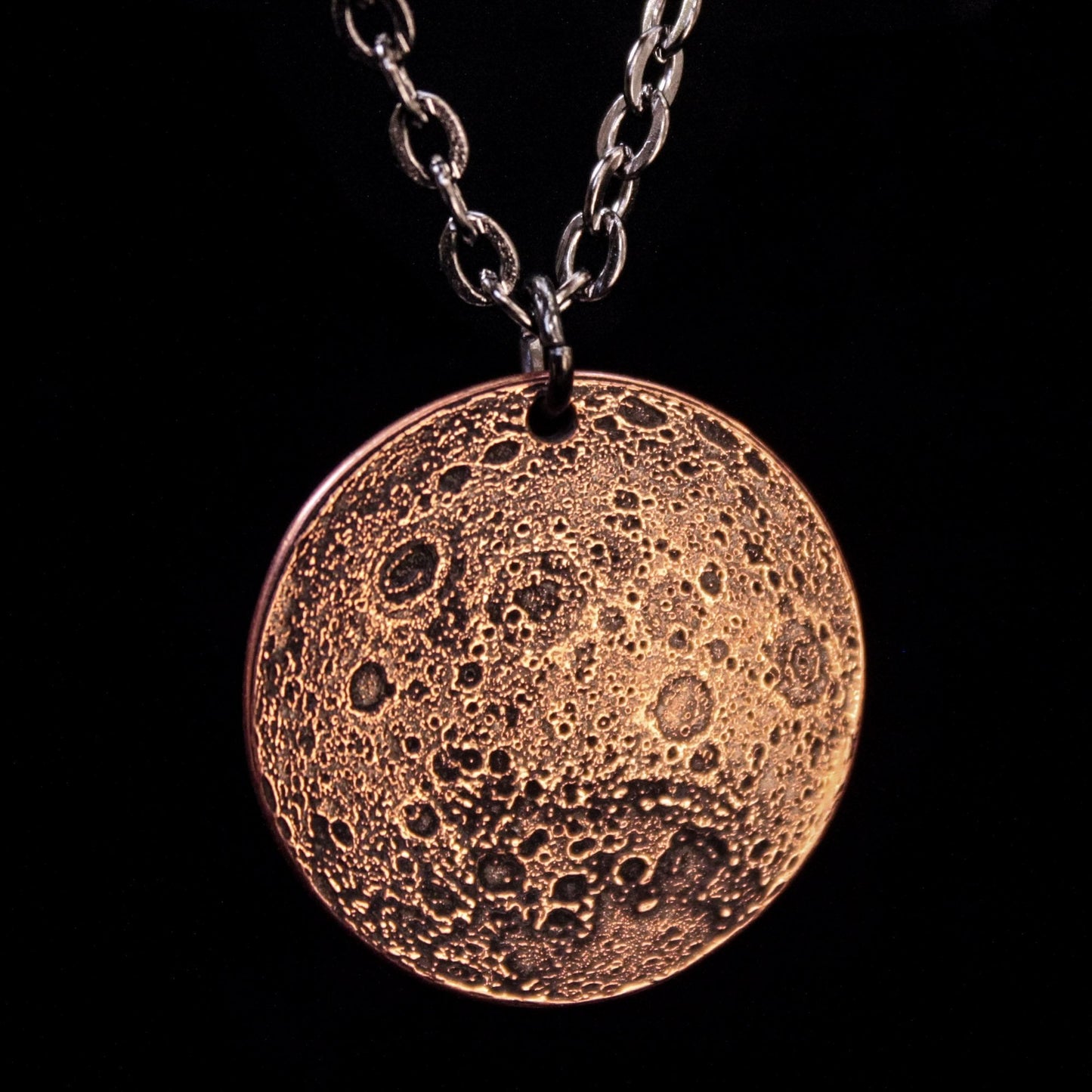 Copper Super Blood Moon Necklace - Large 1.5 in Pendant or Charm