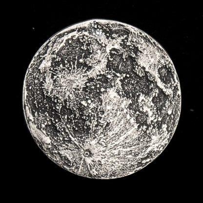 Full Moon Silver Coin