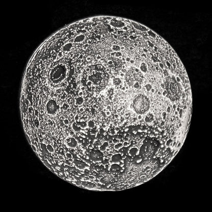Full Moon Silver Coin