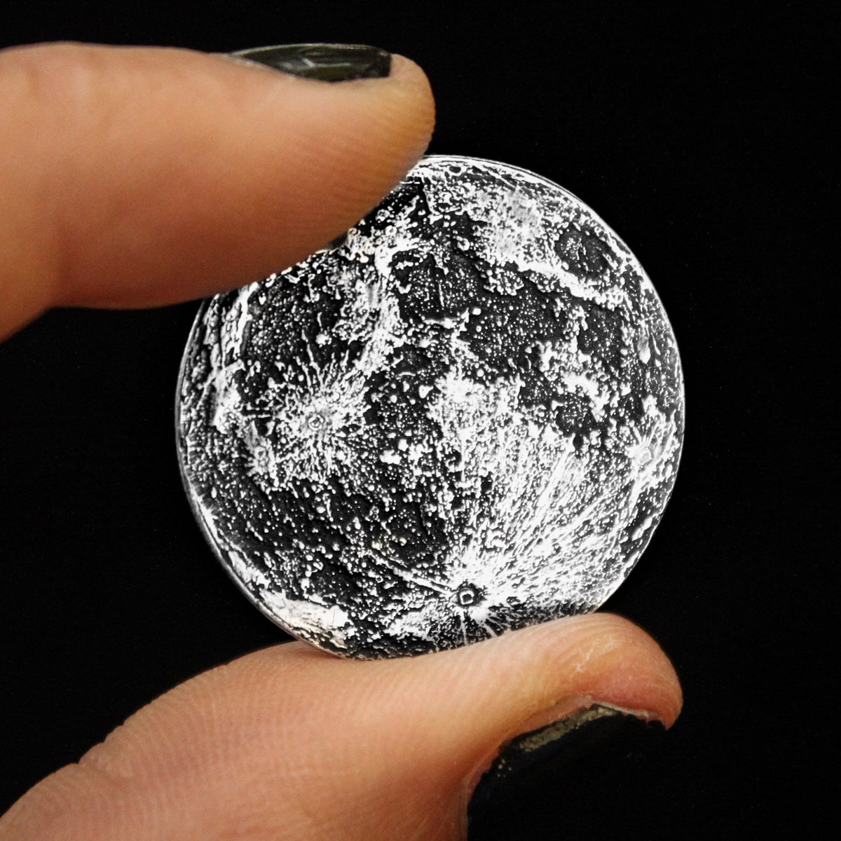 Full Moon Silver Coin