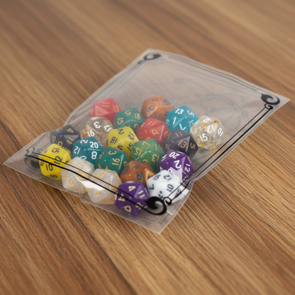 20 Tiny D20s – Miniature Dice Set for Counters, Tokens & RPG Gaming