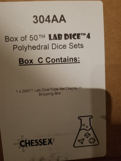Lab Dice Tube Display