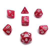 Rose Garden - 7 Piece DnD Dice Set | Acrylic RPG Gaming Dice
