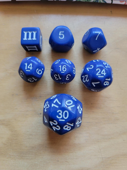 DCC Special 7 Dice Set – Indigo