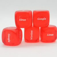 10x Red Computer Dice d6 | Tech Themed Dice 6-Sided 16mm Tech Dice 16mm