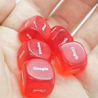 10x Red Computer Dice d6 | Tech Themed Dice 6-Sided 16mm Tech Dice 16mm