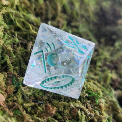 DM Trap Randomizer Individual Handmade Resin TTRPG Polyhedral Gaming Dice D8