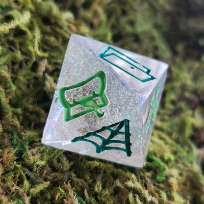 DM Trap Randomizer Individual Handmade Resin TTRPG Polyhedral Gaming Dice D8