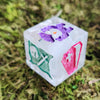 Historical Bar D4 Rainbow Colorshift - Alternative Shaped Handmade Resin Dice