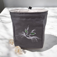 Russian Gray cat dice bag