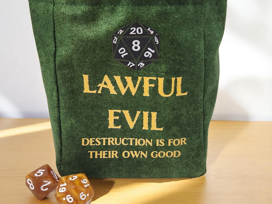 Lawful Evil Dice Bag - Stylish and Functional