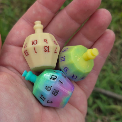 Individual Potion Bottle Glow in the Dark Alternative Shaped Functional TTRPG Handmade Resin D20 Gaming Dice
