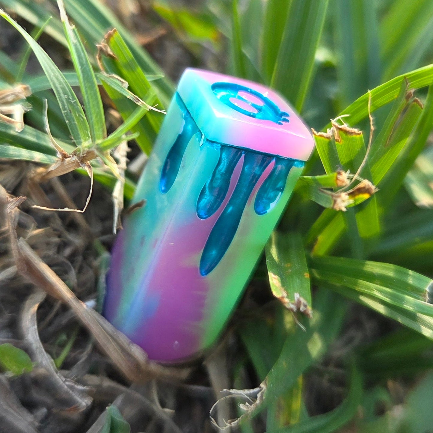Poisoner's Vial Alternative Shaped Functional TTRPG Handmade Resin D4 Gaming Dice