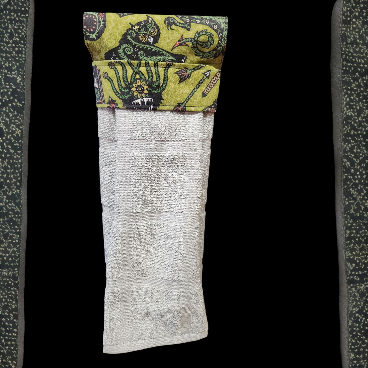 Hanging Fantasy Dish Towel — TTRPG Kitchen Accessory
