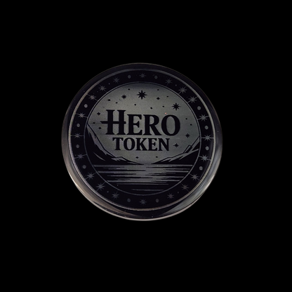 Metal Hero Token — Laser-Engraved Stainless Steel RPG Coin