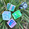 Poisoner's Vial D4 - Alternative Shaped Handmade Resin TTRPG Dice