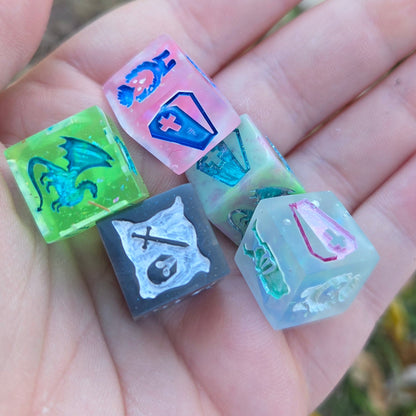 Dungeon Master DM Random Creature/Monster Encounter 15mm D6 TTRPG Gaming Dice