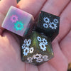Grinding Gears D6 20mm Oversized Steampunk - Handmade Resin Dice