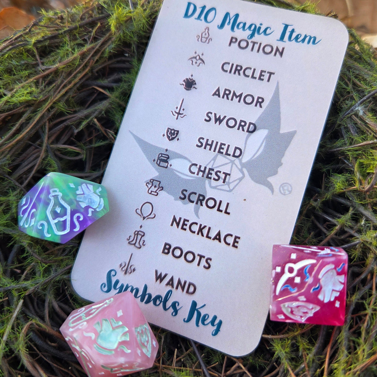 Magical Item Randomizer – Handmade 16mm Resin D10 Loot Die for Dungeon Masters