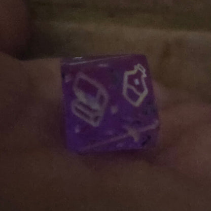 Magical Item Randomizer Handmade Resin DM D10 TTRPG Gaming Dice