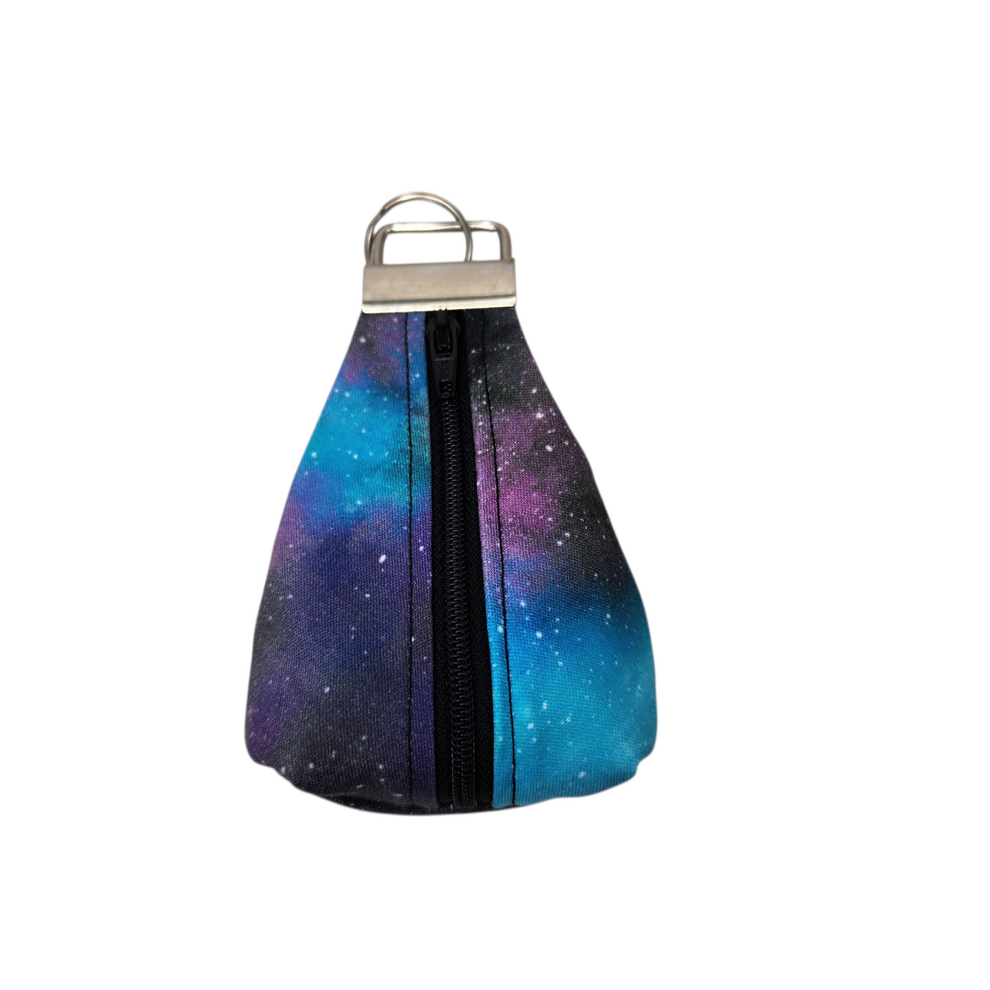 Keychain dice pouch, galaxy themed