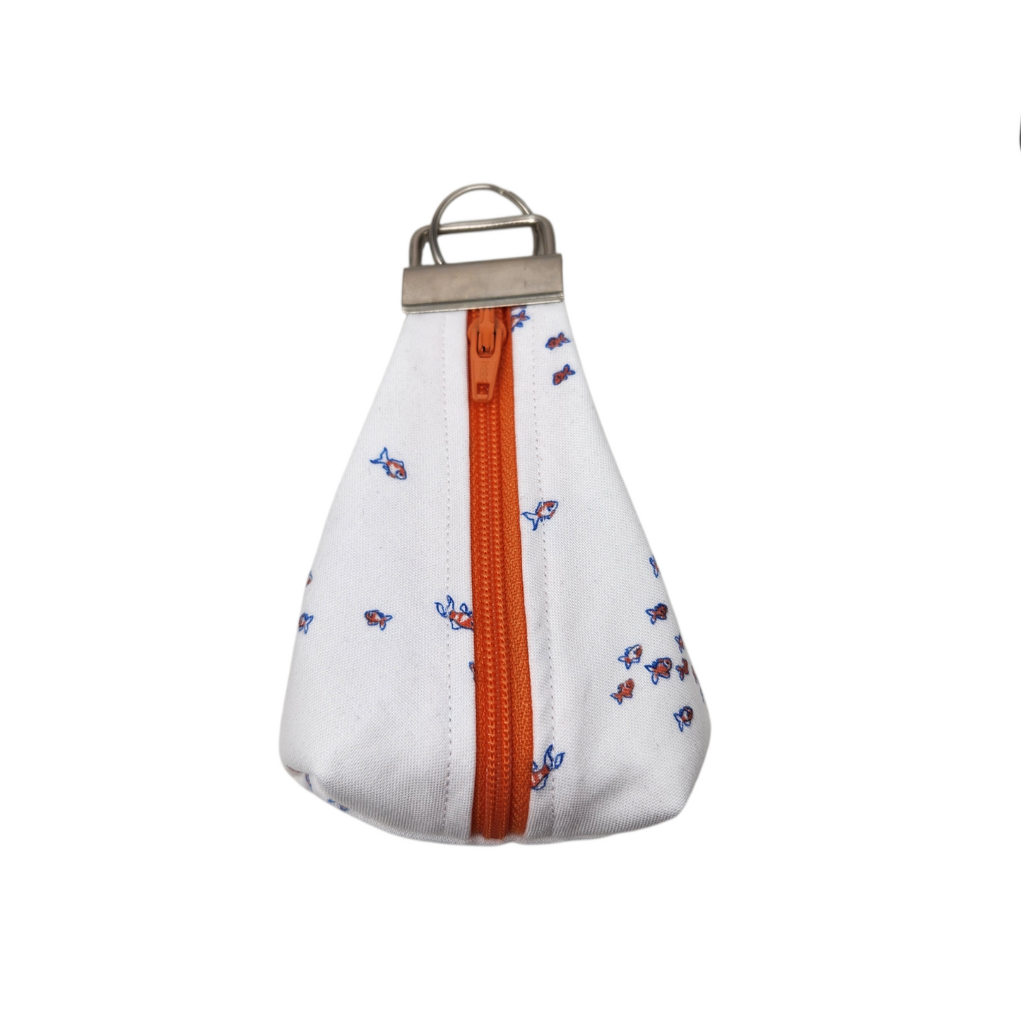 Keychain dice pouch, goldfish themed.