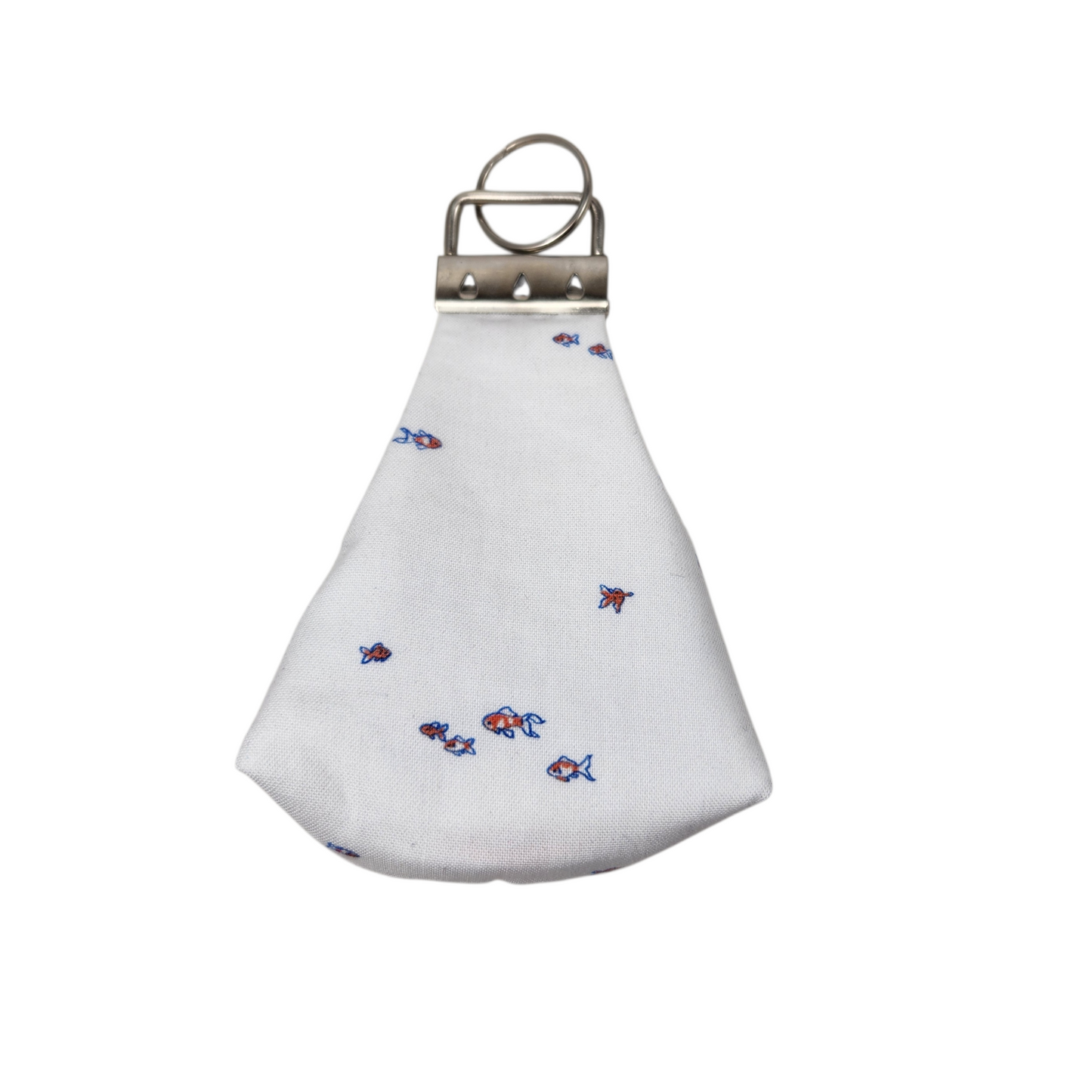 Keychain dice pouch, goldfish themed.