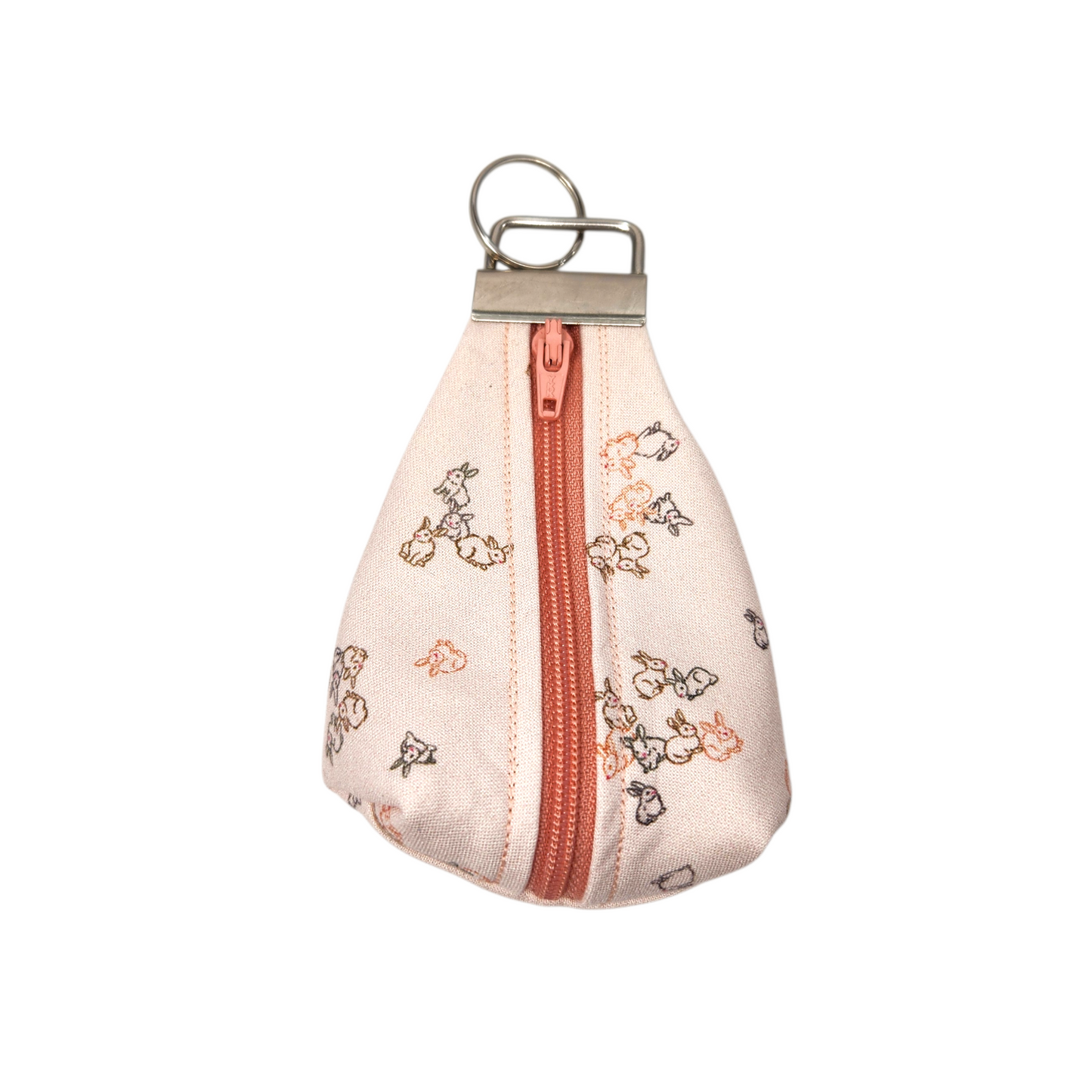 Keychain dice pouch, bunny themed