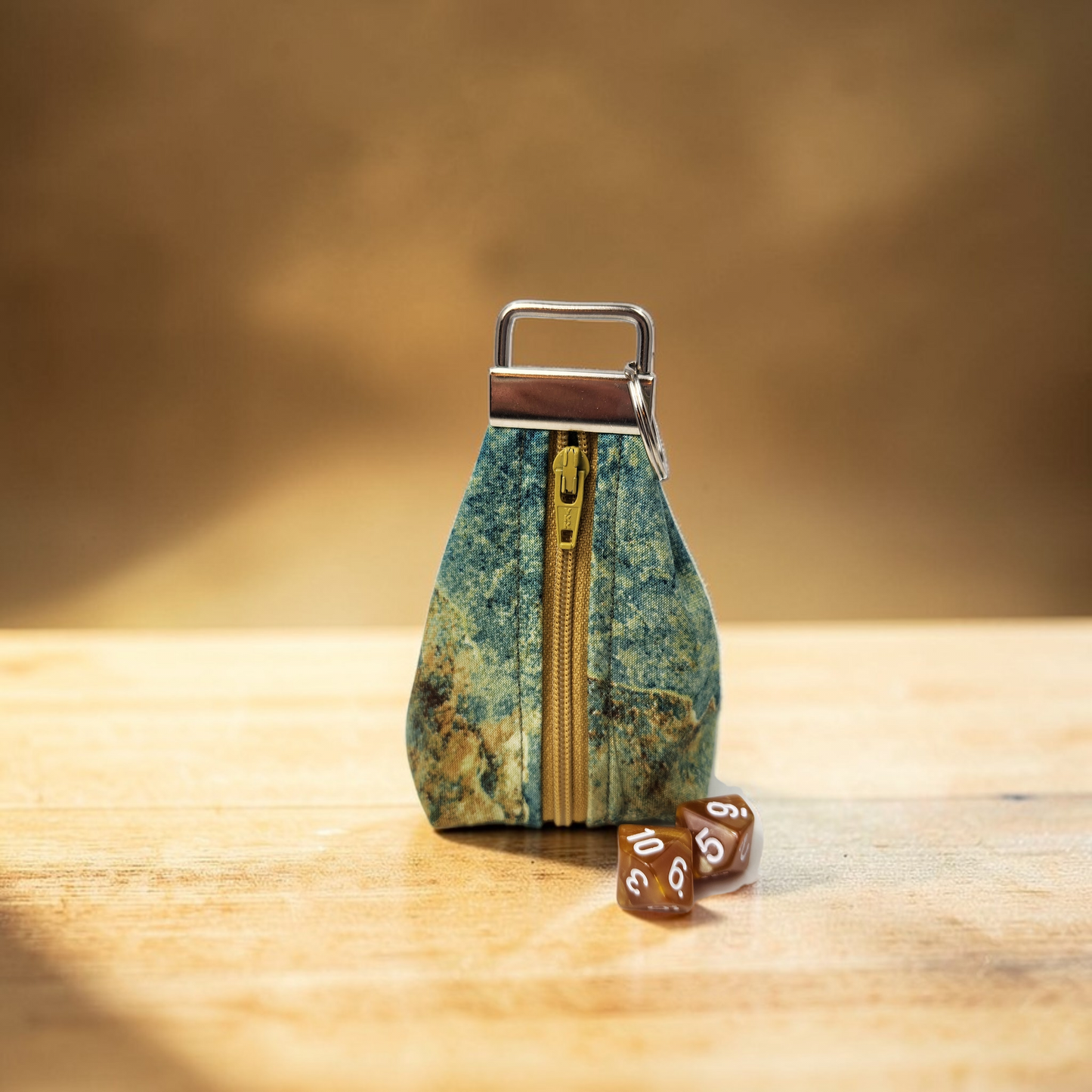 Keychain dice pouch