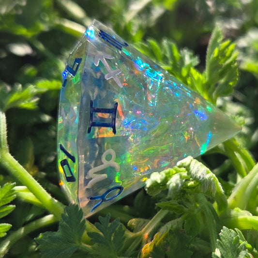 'Rainbow Diamonds' Zodiac D12 Gaming Dice