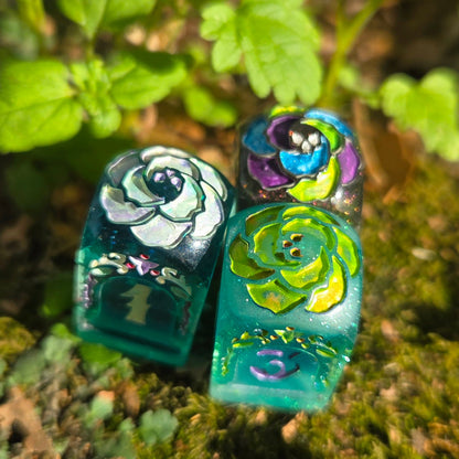 Beyond the Grave - Handmade Grave-Shaped Resin D4 with High-Contrast Ink