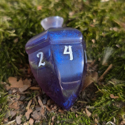 One-of-A-Kind Individual Spinning Acorn Top Handmade Resin D6 Dice