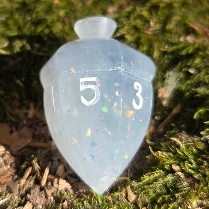 One-of-A-Kind Individual Spinning Acorn Top Handmade Resin D6 Dice