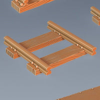 Dwarf Mine Carts and Tracks Scatter – Rails, Ore Wagons, Tables, and Terrain