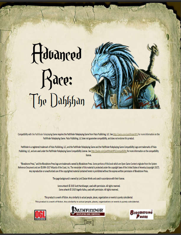 Advanced Races: The Dahkhan – Open Gaming Store