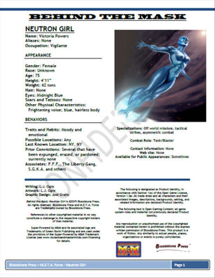 Behind the Mask: Neutron Girl
