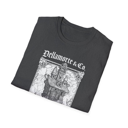 Baba Yaga Hut Shirt | Slavic Folklore Witch House Tee by Dellamorte Art | Chicken-Leg Hut T-Shirt | Dark Fairytale Gothic Apparel