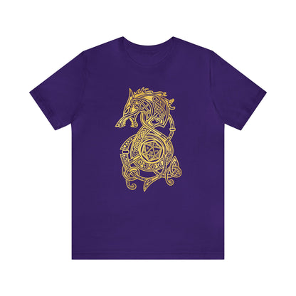 Golden Celtic Dice Dragon Shirt