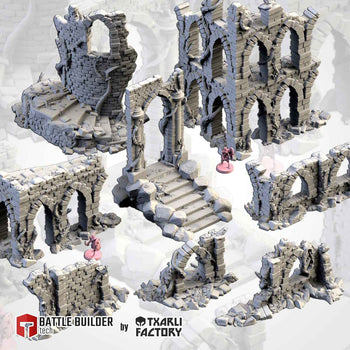 Abandoned City Ruins Terrain Set