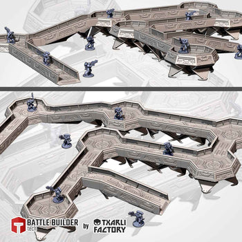 Sci-Fi Trenches Futuristic Wargame Terrain Set