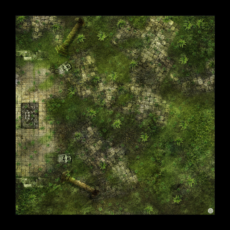 Mats by Mars: Forgotten Temple (Altar) Tabletop Wargaming Play Mat